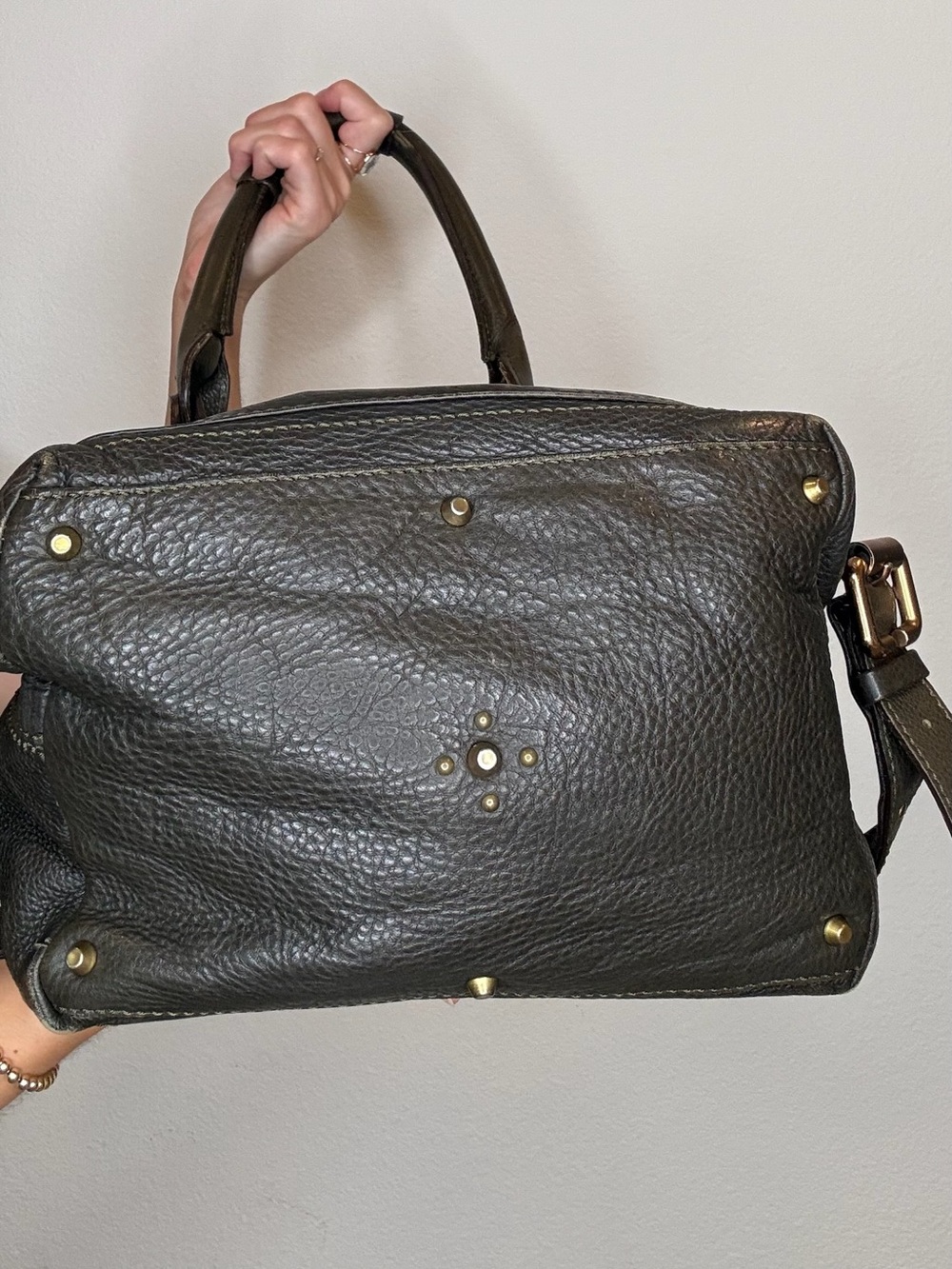 Chloe Vintage Paddington in Green Leather - Picture 3 of 11